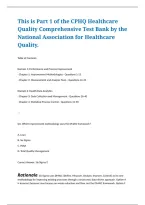 Comprehensive Healthcare Quality Certification Preparation Resource Covering Patient Safety&comma; Performance Improvement&comma; Risk Management&comma; Quality Measurement&comma; Regulatory Compliance&comma; and Evidence-Based Healthcare Leadership&NewLine;