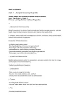 Home Economics Grade 11 Study Guide&colon; Nutrition&comma; Food Safety&comma; Budgeting & Family Management