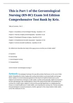 Comprehensive Gerontological Nursing Certification Preparation Resource Covering Healthy Aging&comma; Geriatric Assessment&comma; Chronic Disease Management&comma; Medication Safety&comma; and Evidence-Based Care for Older Adults&NewLine;