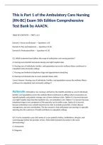 Comprehensive Ambulatory Care Nursing Certification Preparation Resource Covering Outpatient Assessment&comma; Chronic Disease Management&comma; Patient Education&comma; Care Coordination&comma; and Evidence-Based Nursing Practice&NewLine;