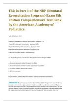 Comprehensive Neonatal Resuscitation Examination Preparation Resource Covering Newborn Assessment&comma; Respiratory Support&comma; Resuscitation Techniques&comma; Critical Interventions&comma; and Essential Skills for Healthcare Professionals Caring for Newborns&NewLine;