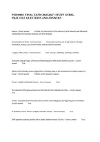 Pur4404C Final Exam 2026&sol;2027 &vert; Study Guide&comma; Practice Questions And Answers
