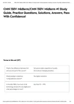 CMN 150V&colon; Midterm&sol;CMN 150V&colon; Midterm &num;1 Study Guide&comma; Practice Questions&comma; Solutions&comma; Answers&comma; Pass With Confidence&excl;&NewLine;