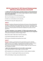 D027 OA 1 Actual Exam V2 &vert; D027 Advanced Pathopharmacology &NewLine;&lpar;D027 OA 1&rpar; &vert; Western Governors University PDF 