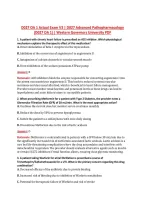 D027 OA 1 Actual Exam V3 &vert; D027 Advanced Pathopharmacology &NewLine;&lpar;D027 OA 1&rpar; &vert; Western Governors University PDF