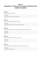 Phil 10&NewLine;Frequently Tested Actual Exam Questions With&NewLine;Correct Answers