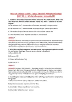 D027 OA 1 V1&ndash;V3 &vert; D027 Advanced Pathopharmacology &vert; Actual Q&A with Rationale &lpar;D027 OA 1&rpar; &vert; Western Governors University