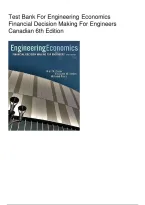 Test Bank for Engineering Economics&colon; Financial Decision Making for Engineers&comma; Canadian 6th Edition by Niall M&period; Fraser&comma; Elizabeth M&period; Jewkes & Mehrdad Pirnia &vert; All Chapters Complete &vert; Verified Questions & Answers &vert; Latest 2026&sol;2027 Update