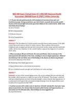 NSG 500 Exam 2 Actual Exam V3 &vert; NSG 500 Advanced Health &NewLine;Assessment &lpar;NSG500 Exam 2&rpar; &lbrack;PDF&rsqb; &vert; Wilkes University 