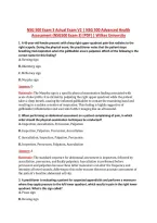 NSG 500 Exam 3 Actual Exam V2 &vert; NSG 500 Advanced Health &NewLine;Assessment &lpar;NSG500 Exam 3&rpar; &lbrack;PDF&rsqb; &vert; Wilkes University 