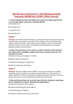 NSG 500 Exam 4 Actual Exam V1 &vert; NSG 500 Advanced Health &NewLine;Assessment &lpar;NSG500 Exam 4&rpar; &lbrack;PDF&rsqb; &vert; Wilkes University