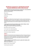 NSG 500 Exam 1 Actual Exam V1 &vert; NSG 500 Advanced Health &NewLine;Assessment &lpar;NSG500 Exam 1&rpar; &lbrack;PDF&rsqb; &vert; Wilkes University