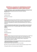NSG 500 Exam 1 Actual Exam V3 &vert; NSG 500 Advanced Health &NewLine;Assessment &lpar;NSG500 Exam 1&rpar; &lbrack;PDF&rsqb; &vert; Wilkes University