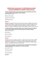 NSG 500 Exam 2 Actual Exam V1 &vert; NSG 500 Advanced Health &NewLine;Assessment &lpar;NSG500 Exam 2&rpar; &lbrack;PDF&rsqb; &vert; Wilkes University