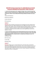 NSG 500 Final Exam Actual Exam V3 &vert; NSG 500 Advanced Health &NewLine;Assessment &lpar;NSG500 Final Exam&rpar; &lbrack;PDF&rsqb; &vert; Wilkes University 