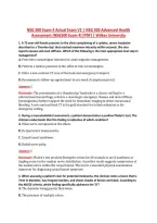 NSG 500 Exam 4 Actual Exam V2 &vert; NSG 500 Advanced Health &NewLine;Assessment &lpar;NSG500 Exam 4&rpar; &lbrack;PDF&rsqb; &vert; Wilkes University
