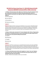 NSG 500 Final Exam Actual Exam V1 &vert; NSG 500 Advanced Health &NewLine;Assessment &lpar;NSG500 Final Exam&rpar; &lbrack;PDF&rsqb; &vert; Wilkes University 