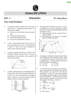 Physics KPP-9 &vert; Kinematics &vert; 11th Grade &vert; 2026&sol;27