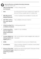 CMA &lpar;AAMA&rpar; Certification and Medical Assisting Overview