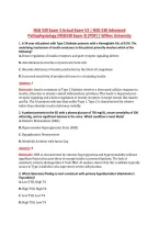 NSG 530 Exam 3 Actual Exam V2 &vert; NSG 530 Advanced &NewLine;Pathophysiology &lpar;NSG530 Exam 3&rpar; &lbrack;PDF&rsqb; &vert; Wilkes University 