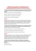 NSG 530 Exam 3 V1&ndash;V3 &vert; NSG 530 Advanced Pathophysiology &vert; Actual Q&A with Rationale &lpar;NSG530 Exam 3&rpar; &vert; Wilkes University