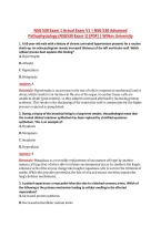 NSG 530 Exam 1 Actual Exam V1 &vert; NSG 530 Advanced &NewLine;Pathophysiology &lpar;NSG530 Exam 1&rpar; &lbrack;PDF&rsqb; &vert; Wilkes University 