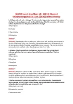 NSG 530 Exam 1 V1&ndash;V3 &vert; NSG 530 Advanced Pathophysiology &vert; Actual Q&A with Rationale &lpar;NSG530 Exam 1&rpar; &vert; Wilkes University