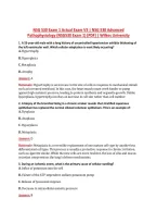 NSG 530 Exam 1 Actual Exam V3 &vert; NSG 530 Advanced &NewLine;Pathophysiology &lpar;NSG530 Exam 1&rpar; &lbrack;PDF&rsqb; &vert; Wilkes University 
