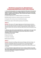 NSG 530 Exam 2 Actual Exam V2 &vert; NSG 530 Advanced &NewLine;Pathophysiology &lpar;NSG530 Exam 2&rpar; &lbrack;PDF&rsqb; &vert; Wilkes University
