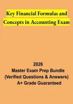Key Financial Formulas and Concepts in Accounting &ndash; Exam Study Guide and Accounting Review