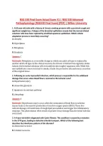 NSG 530 Final Exam V1&ndash;V3 &vert; NSG 530 Advanced Pathophysiology &vert; Actual Q&A with Rationale &lpar;NSG530 Final Exam&rpar; &vert; Wilkes University