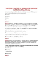 NUR 230 Exam 1 V1&ndash;V3 &vert; NUR 230 OB&sol;Peds &vert; Actual Q&A with Rationale &lpar;NUR230 Exam 1&rpar; &vert; Galen College of Nursing