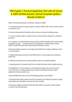 CPB Chapter 1 Practical Application Test with all Correct & 100&percnt; Verified Answers &vert;Actual Complete Update &vert;Already Graded A&plus;