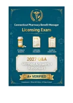 Connecticut Pharmacy Benefit Manager Licensing Exam ULTIMATE BUNDLE 2027 - 3-in-1 Complete Prep -  Practice Questions with A&plus; Verified Answers &plus; Rationales - Licensing Law &plus; Rebates & Network &plus; Claims & Appeals - Pass Guaranteed &vert; Instant Download Pdf