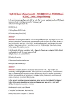 NUR 230 Exam 4 V1&ndash;V3 &vert; NUR 230 OB&sol;Peds &vert; Actual Q&A with Rationale &lpar;NUR230 Exam 4&rpar; &vert; Galen College of Nursing