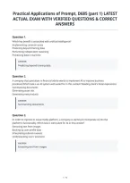 Practical Applications of Prompt&comma; D685 &lpar;part 1&rpar; LATEST&NewLine;ACTUAL EXAM WITH VERIFIED QUESTIONS & CORRECT&NewLine;ANSWERS