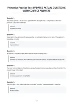 Primerica Practice Test Updated Actual Questions&NewLine;With Correct Answers