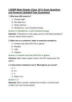 LADWP Meter Reader &lpar;Class 1611&rpar; Exam Questions and Answers&vert; Updated&vert; Pass Guaranteed