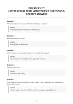 Private Pilot&NewLine;Latest Actual Exam With Verified Questions &&NewLine;Correct Answers