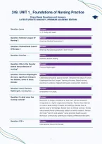UNIT 1&lowbar; Foundations of Nursing Practice&NewLine;Exam-Ready Questions and Answers&NewLine;LATEST UPDATE 2026&sol;2027 &vert; PREMIUM ACADEMIC EDITION