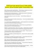 NYPD Exam Study with all Correct & 100&percnt; Verified Answers &vert;Actual Complete Update &vert;Guaranteed to Pass