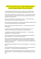 NYPD Test with all Correct & 100&percnt; Verified Answers &vert;Actual Complete Update &vert;Already Graded A&plus;