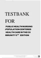 Test Bank For Public Health Nursing Population Centered Health Care In The Community 9Th Edition Stanhope&NewLine;