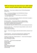 NYPD 2nd Trimester Test with all Correct & 100&percnt; Verified Answers &vert;Actual Complete Update &vert;Already Graded A&plus;