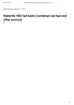 HESI Maternity D443 Test Bank 2027 &vert; Questions and Answers