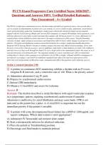 Pccn Exam Progressive Care Certified Nurse With Detailed Rationales&vert; Instant Download