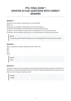Ptu&comma; Final Exam 1&NewLine;Updated Actual Questions With Correct&NewLine;Answers