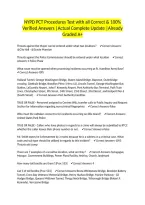 NYPD PCT Procedures Test with all Correct & 100&percnt; Verified Answers &vert;Actual Complete Update &vert;Already Graded A&plus;