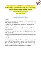 NSG 4800 - Transition To Professional Nursing Practice &vert; COMP 1&comma; COMP 2&comma; AND COMP 3 Exam 2026 &sol; 2027 Questions And 100&percnt; Verified Answers With Rationales &vert; Galen College Of Nursing Graded A&plus; Latest