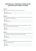 Qmb 3602 Exam 1 Frequently Tested Actual&NewLine;Questions With Correct Answers